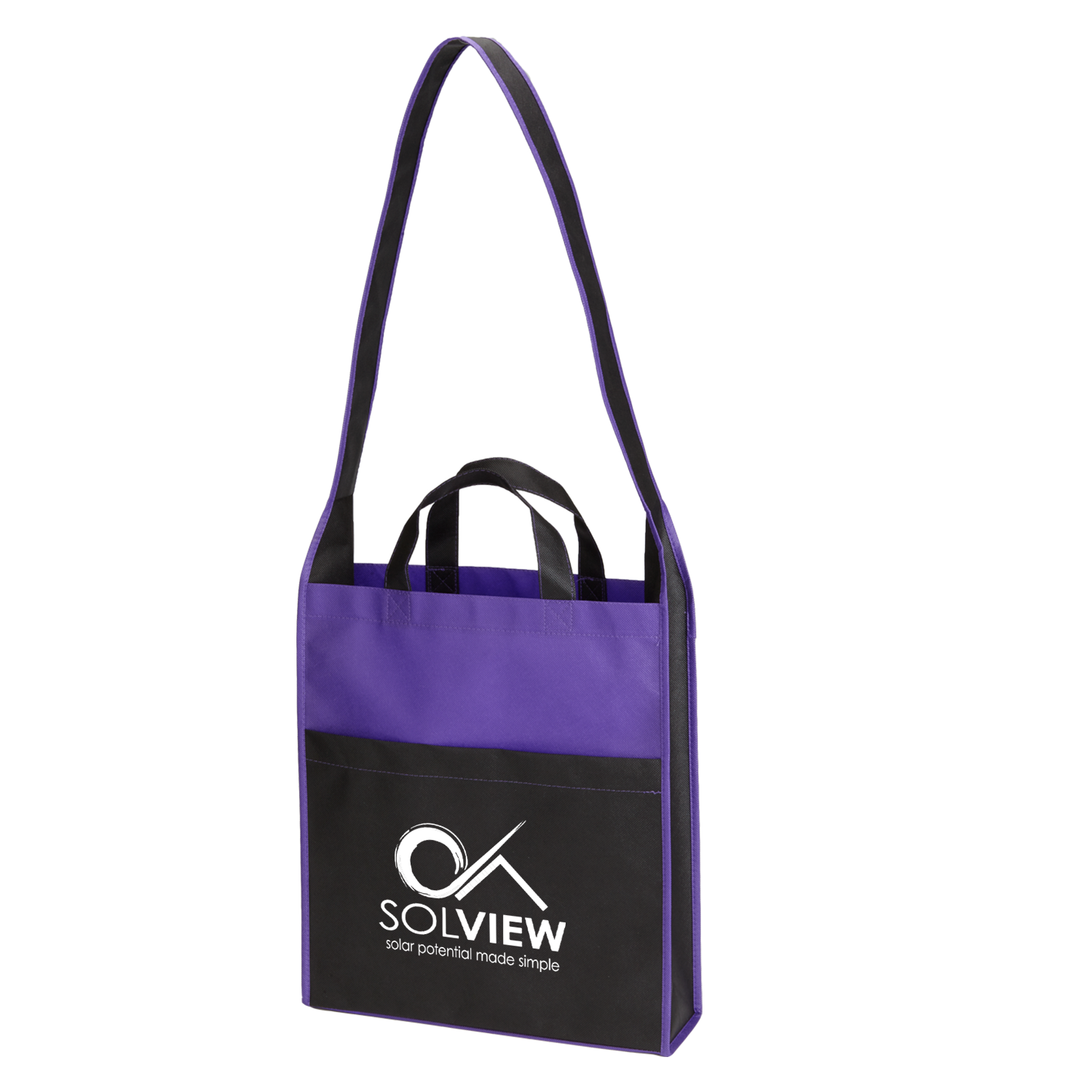 Tote Bag Event Two-Tone with Strap - 13 x 15 x 4 in - product view 2