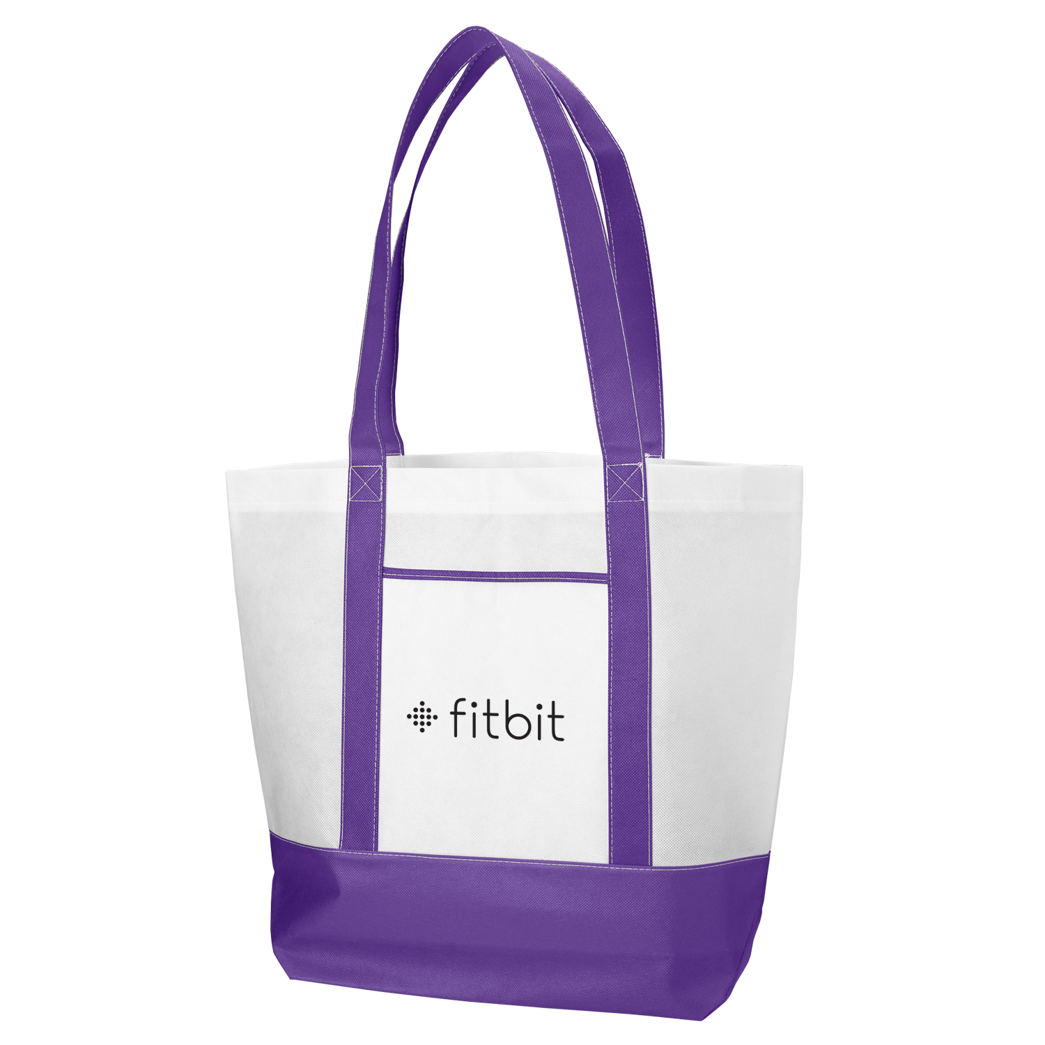 Tote Bag Non-Woven Nautical Two-Tone - 18 x 15 in - View 2 - Custom Non-Woven Tote Bags - product view 3