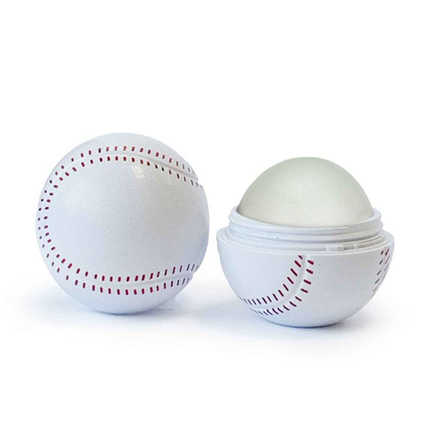 Baseball Shaped Lip Moisturizer All-Natural Beeswax - 1.5 in - View 2 - Logo Lip Balm & Moisturizers - product view 3