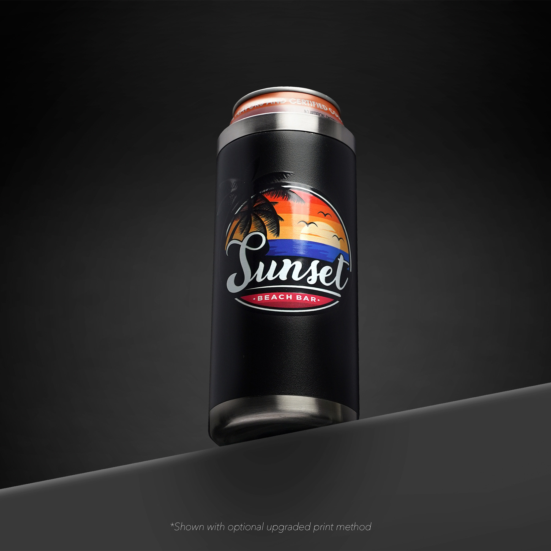 Stainless Steel Can Insulator Ultra Slim - 12 oz - Custom Promotional Product