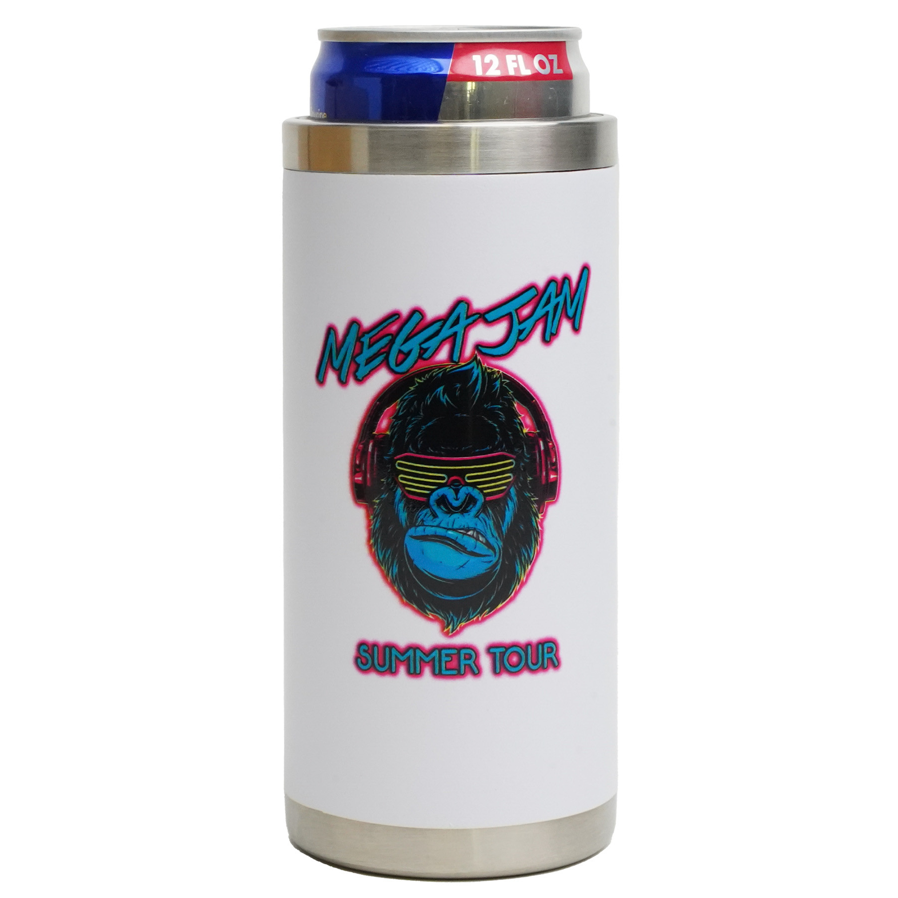 Stainless Steel Can Insulator Ultra Slim - 12 oz - View 5 - Bulk Custom Stainless Steel Water Bottles - product view 6