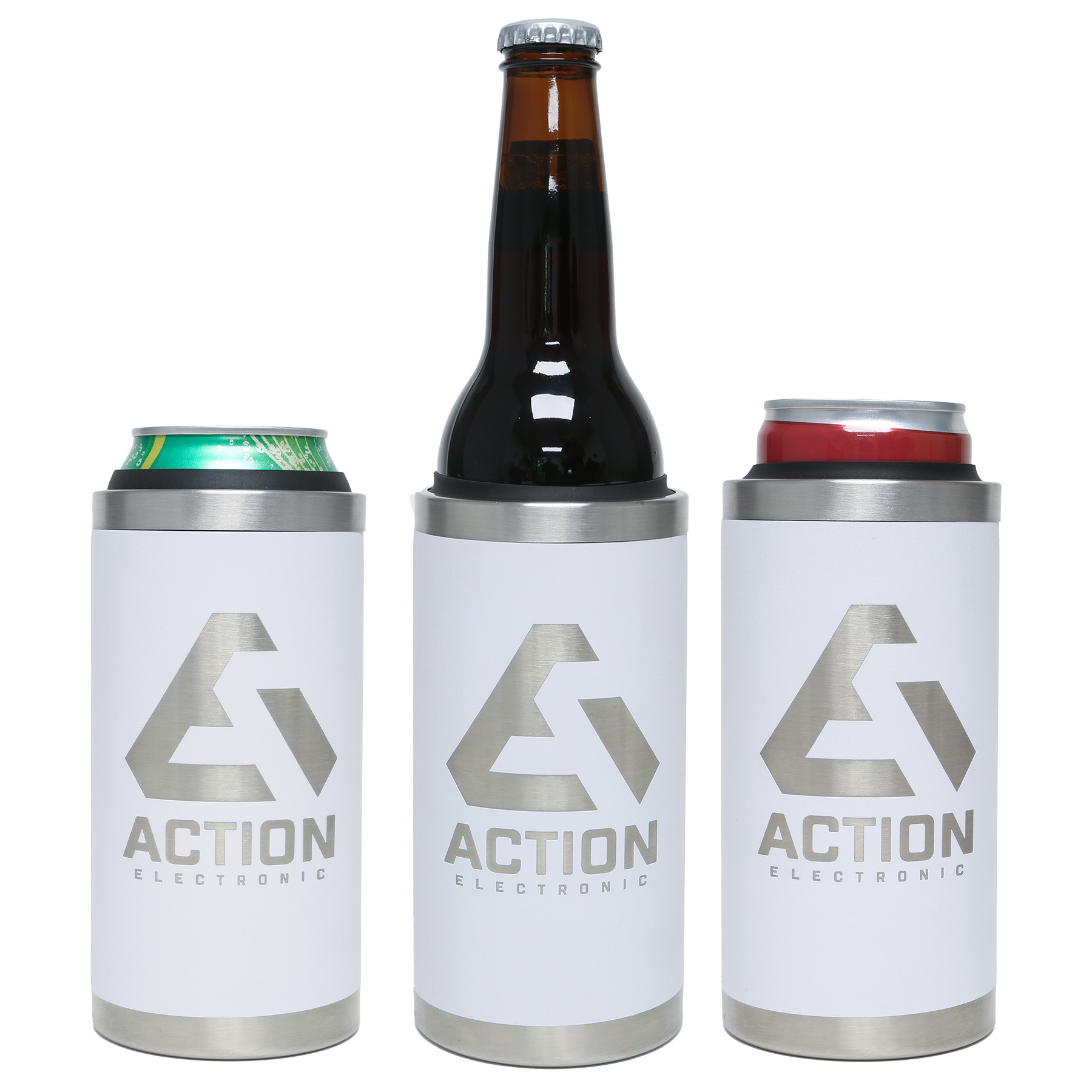 Stainless Steel Can Insulator 3-in-1 - 12 oz - View 5 - Custom Stainless Steel Water Bottles - product view 6