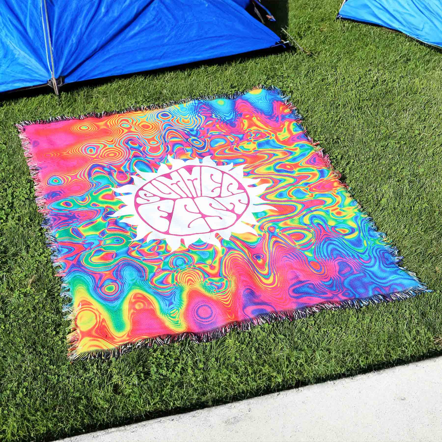 Sublimation Woven Tapestry Blanket - 50 x 60 in - Custom Promotional Product