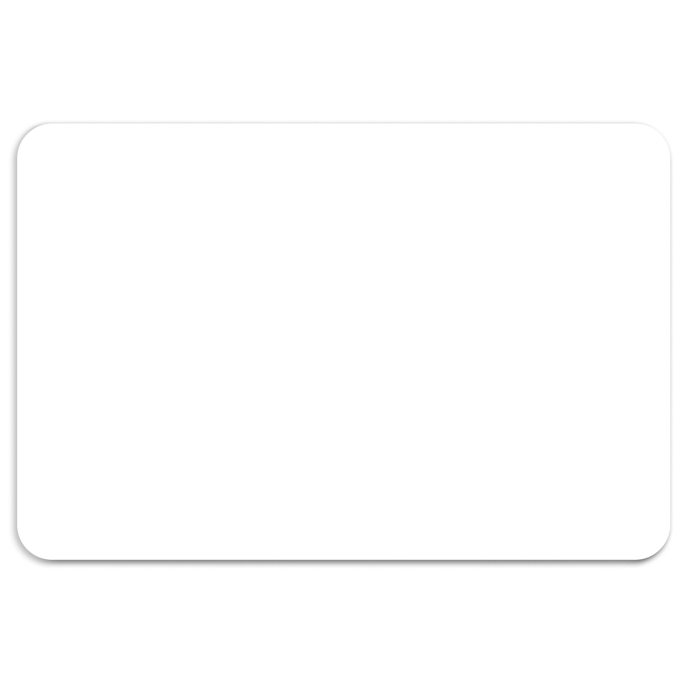 Name Badge Plastic 2-Ply Round Corner - 2 x 3 in Blank - Custom Printed Lanyards & Badge Holders Before Logo - blank view 2