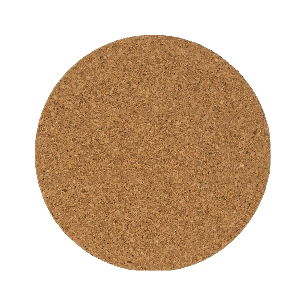 Cork Round Coaster Renewable Absorbent - 3.94 in Blank - Customizable Coasters Before Logo - blank view 3
