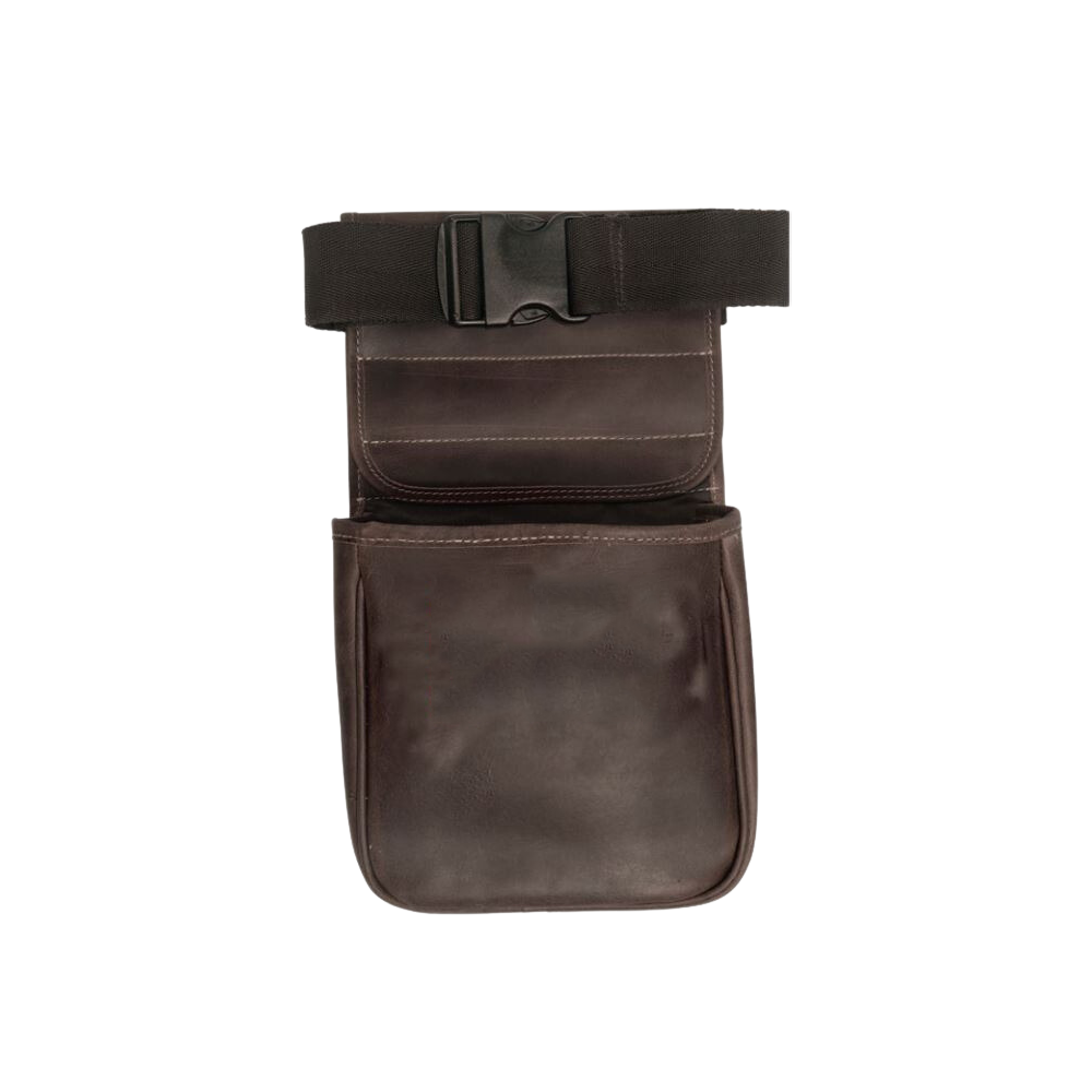 Shell Bag Leather Buffalo Hide Two Compartments Blank - Bulk Custom Pouches & Cases Before Logo #206816 - blank view 5