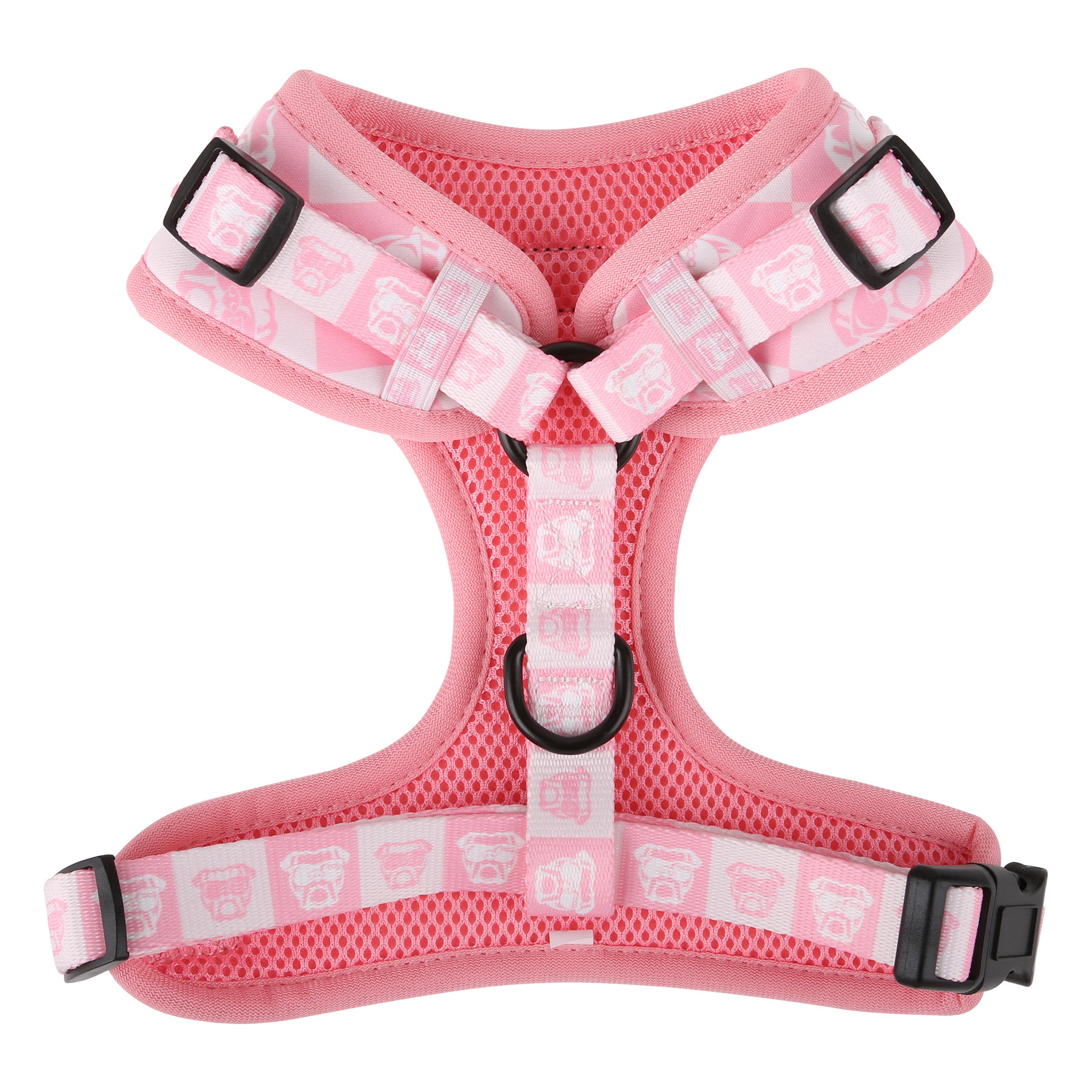 Dog Harness Neoprene with D-Ring Attachment (X-Small) - View 1 - Bulk Custom Dog Accessories - product view 2