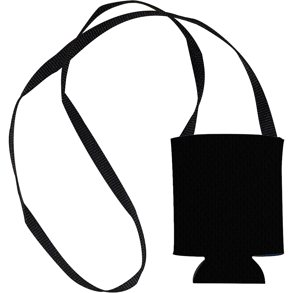 Hands Free Can Cooler with Strap - 12 oz Blank - Custom Hard Coolers Before Logo - blank view 6