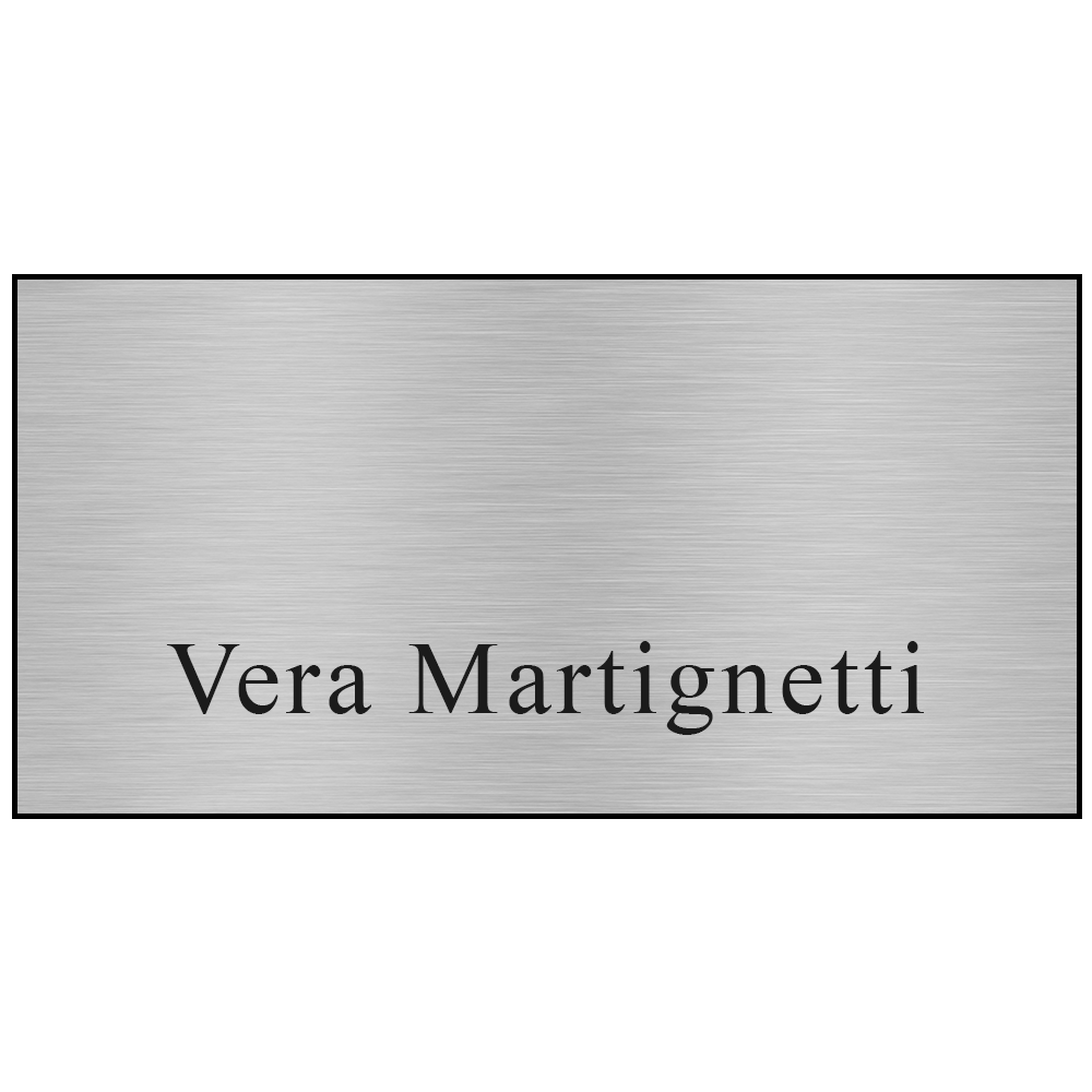 Name Badge Metallic Plastic Standard Service - 1.5 x 3 in Blank - Custom Printed Lanyards & Badge Holders Before Logo #207776 - blank view 5