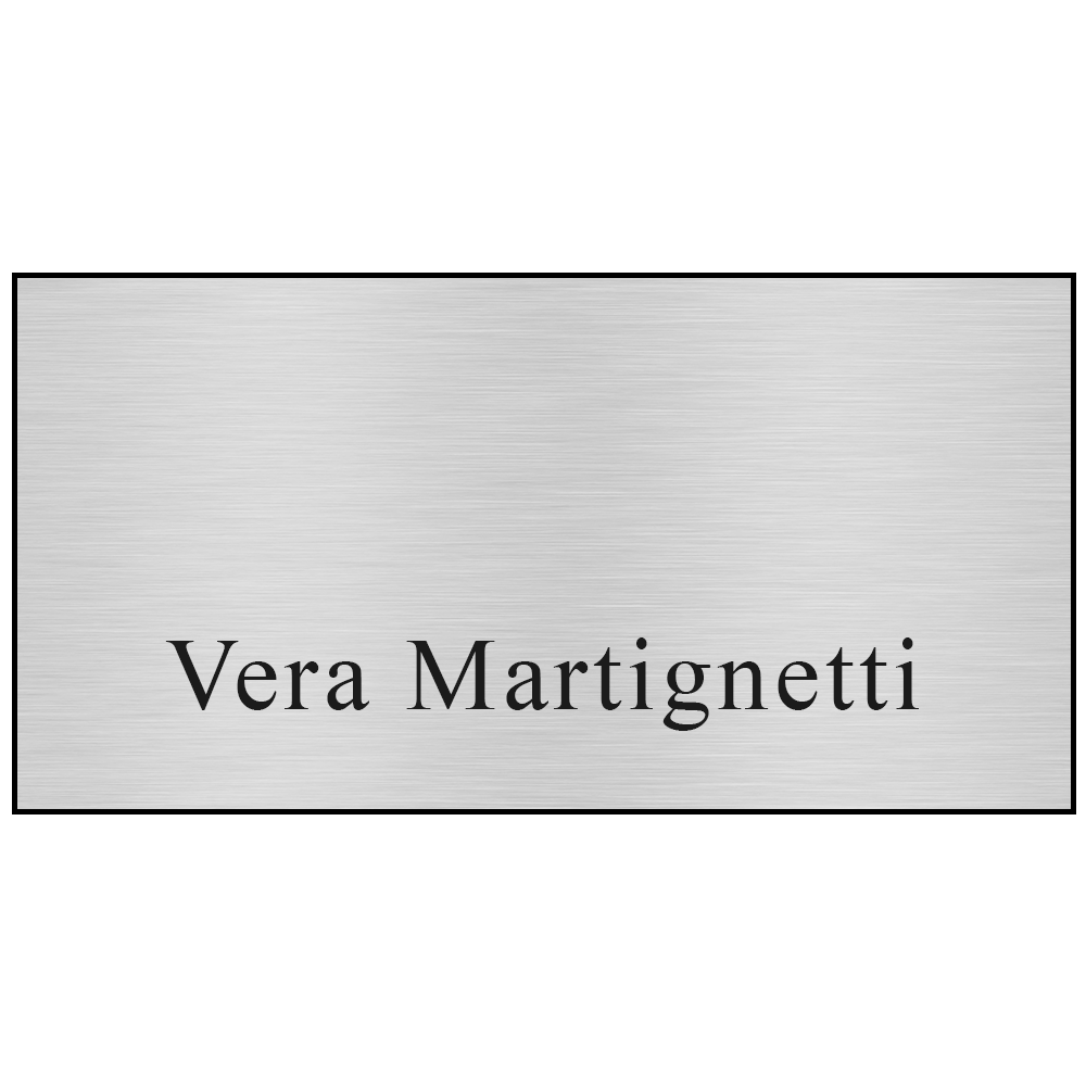 Name Badge Metallic Plastic Standard Service - 1.5 x 3 in Blank - Custom Printed Lanyards & Badge Holders Before Logo #207779 - blank view 8