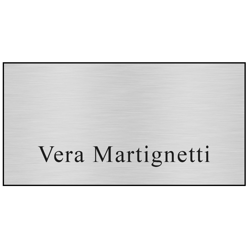 Name Badge Metallic Plastic Standard Service - 1.5 x 3 in Blank - Custom Printed Lanyards & Badge Holders Before Logo #207780 - blank view 9