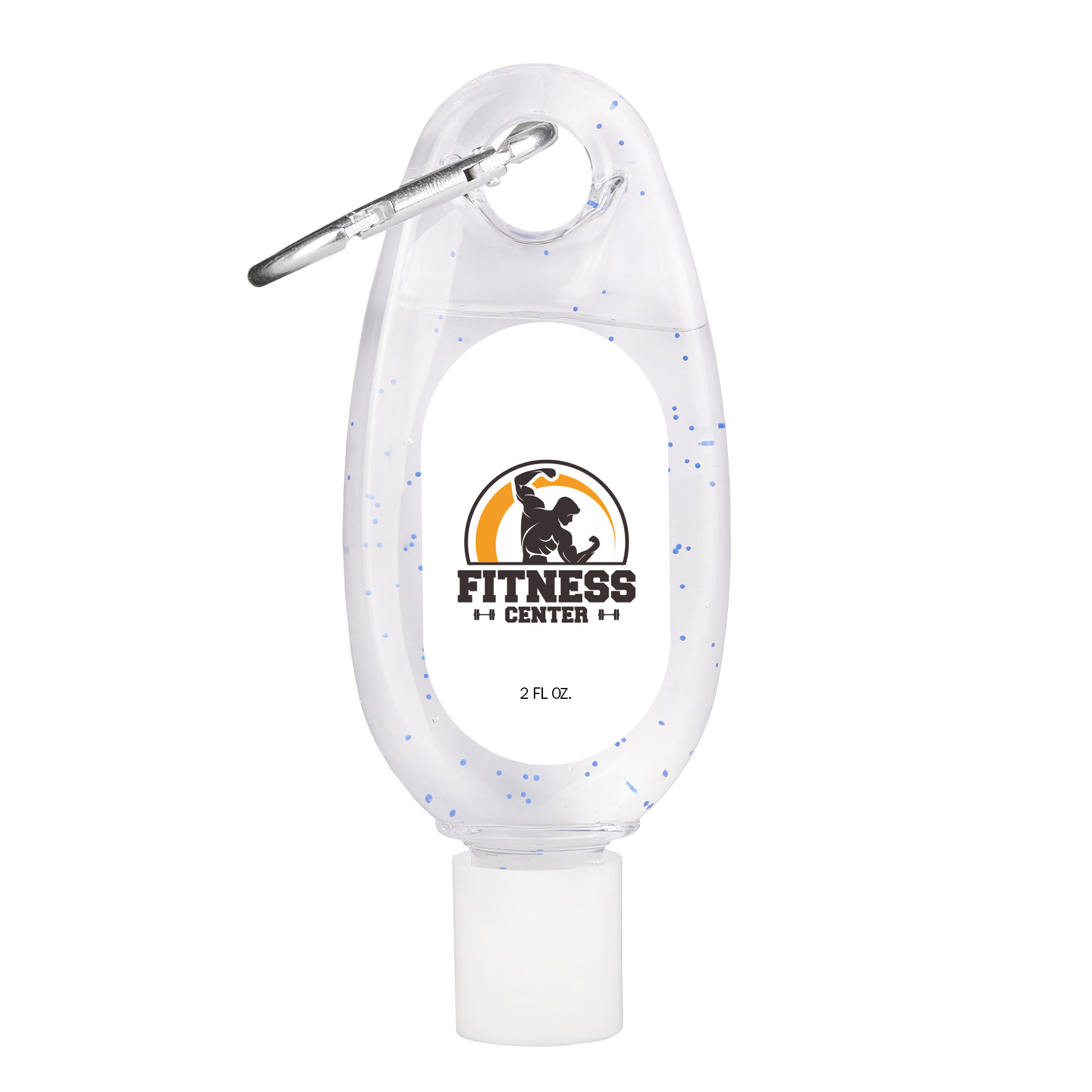 Hand Sanitizer Gel with Carabiner Clip - 2 oz - View 4 - Imprinted Hand Sanitizers - product view 5