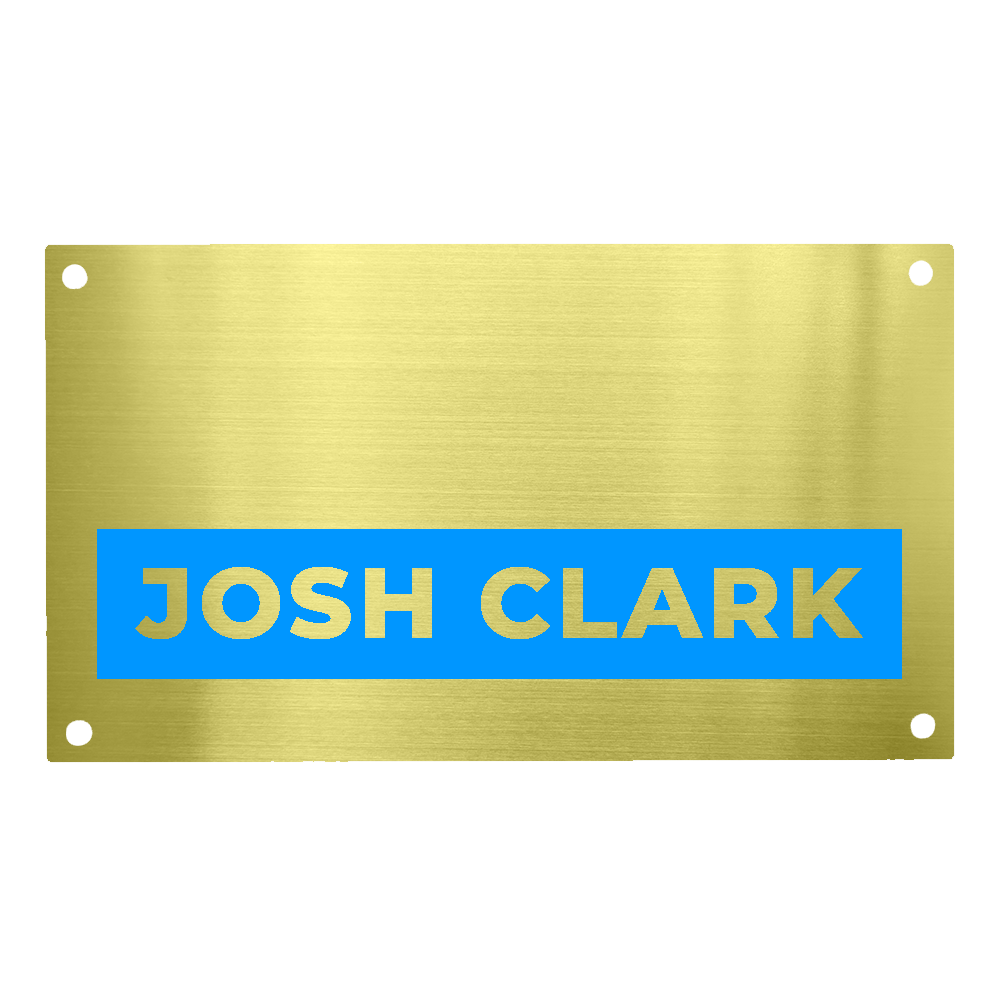 Aluminum Signage Plate Full Color - 30-40 sq in Blank - Custom Banners & Signs Before Logo #209187 - blank view 3