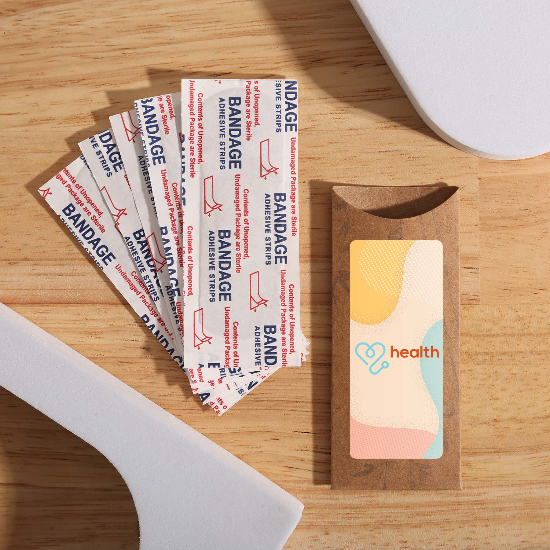 Bamboo Bandages Sustainable Plastic-Free (5 Pack) - Custom Promotional Product