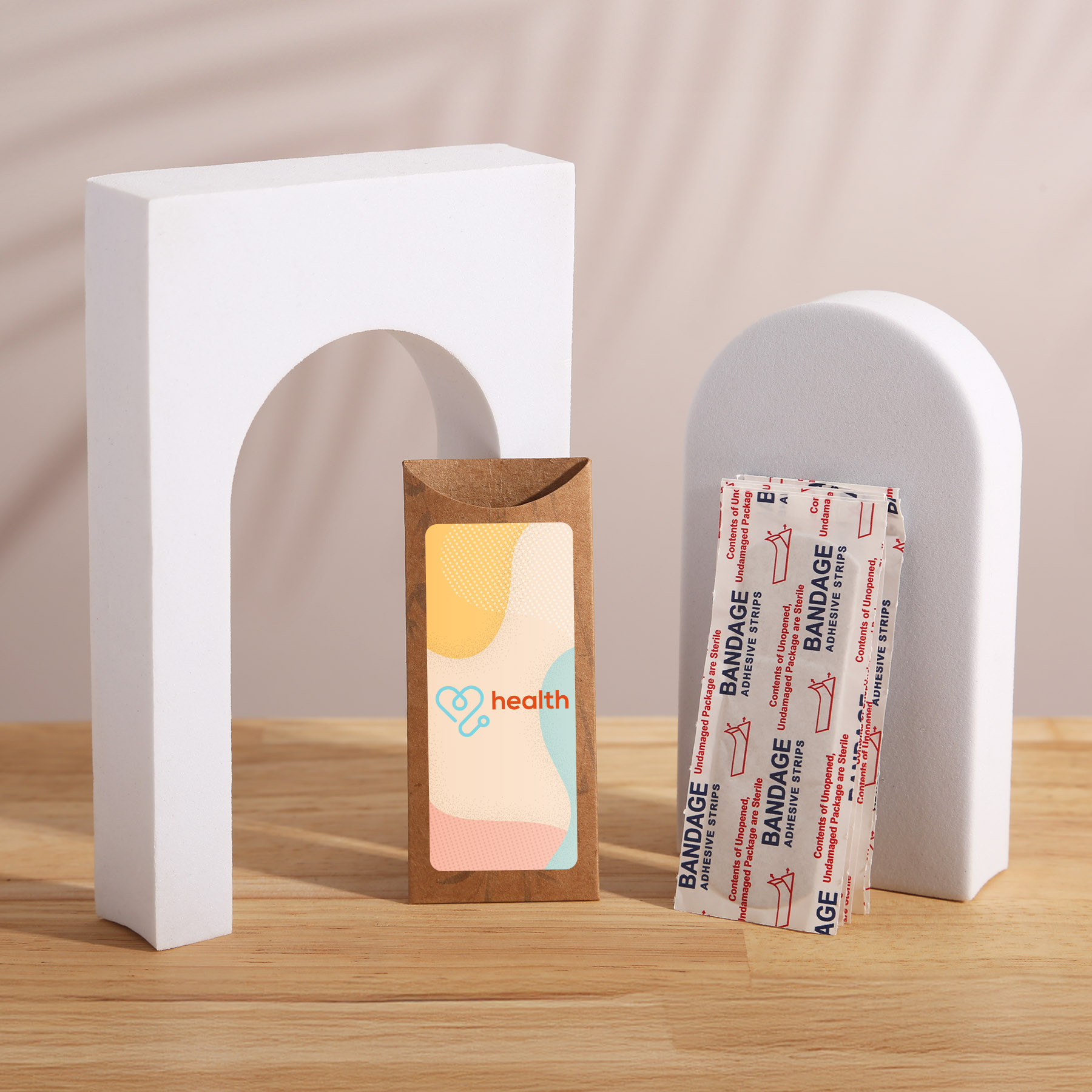 Bamboo Bandages Sustainable Plastic-Free (5 Pack) - View 1 - Branded First Aid Kits - product view 2