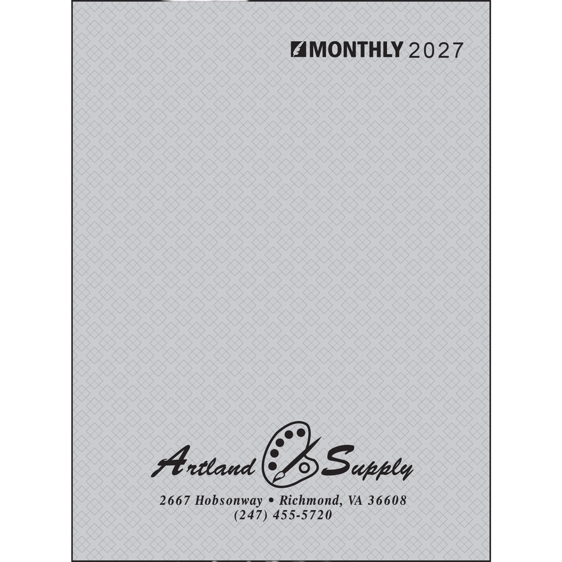 Monthly Desk Planner Paper Cover Ruled Format - 7 x 9.9 in - View 7 - Customizable Desk Calendars & Desk Pads - product view 6