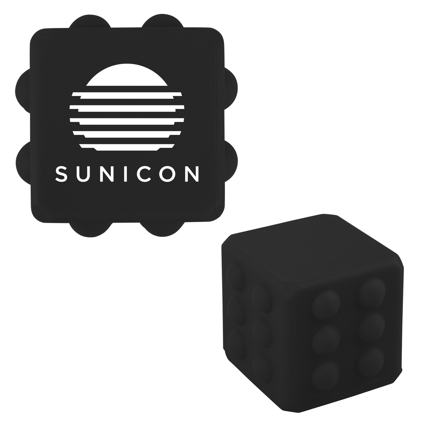 Stress Reliever Cube Pop-It Silicone - 2.25 in - View 9 - Bulk Custom Stress Relievers - product view 10