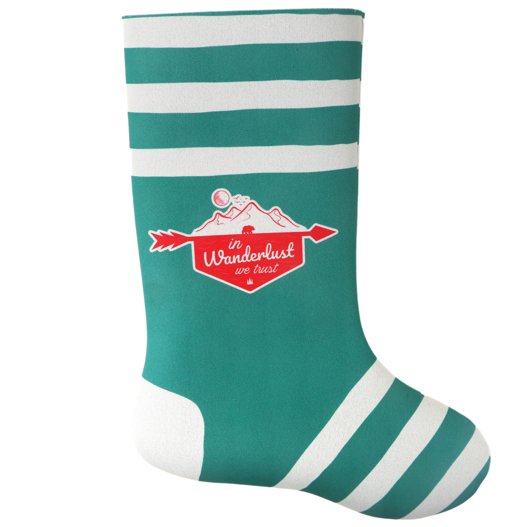 Holiday Stocking Scuba Foam Full Color - Medium - View 1 - Imprinted Corporate Gift Sets - product view 2