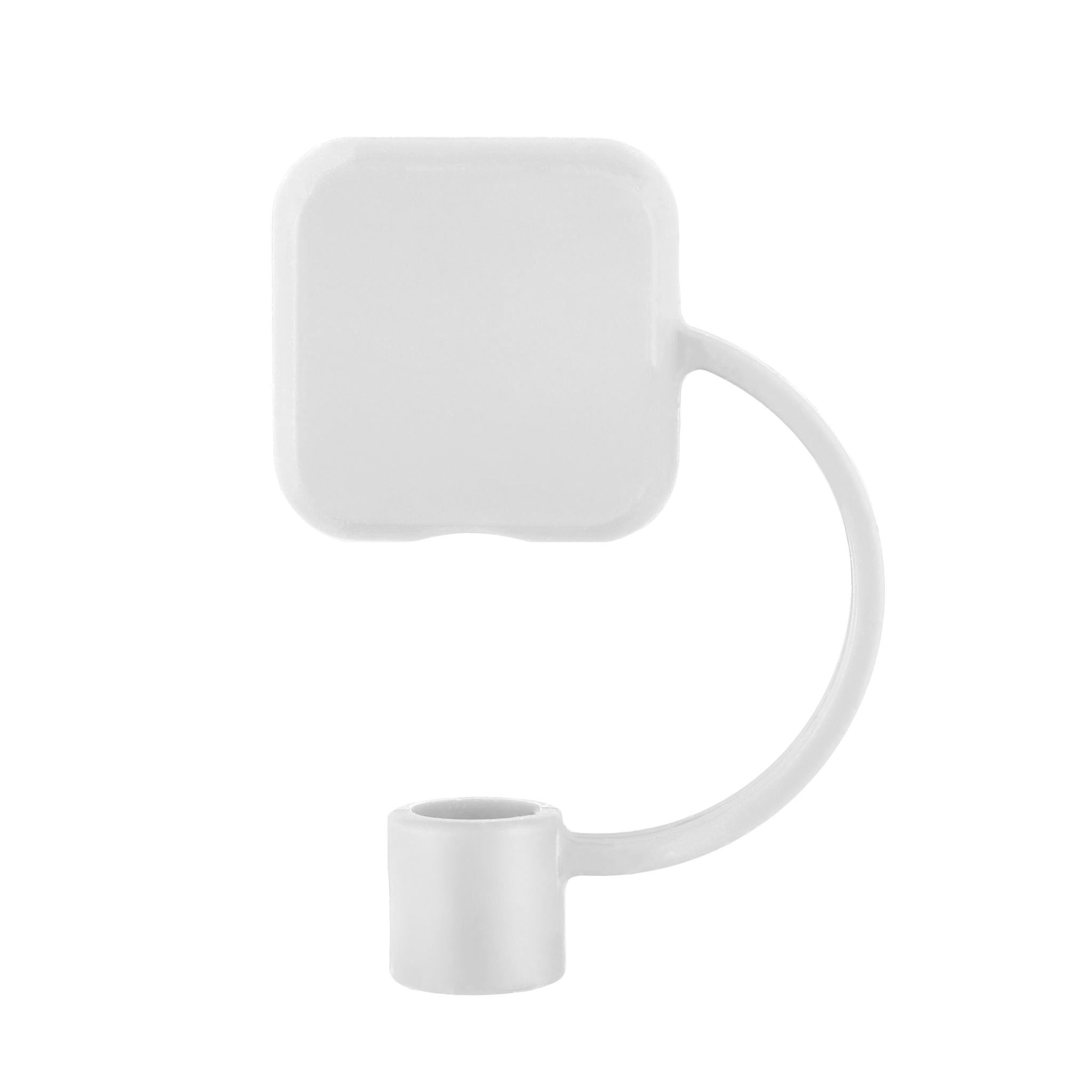 Silicone Straw Topper Square Design - 1.16 x 1.16 in - View 7 - Custom Logo Straws & Accessories - product view 6
