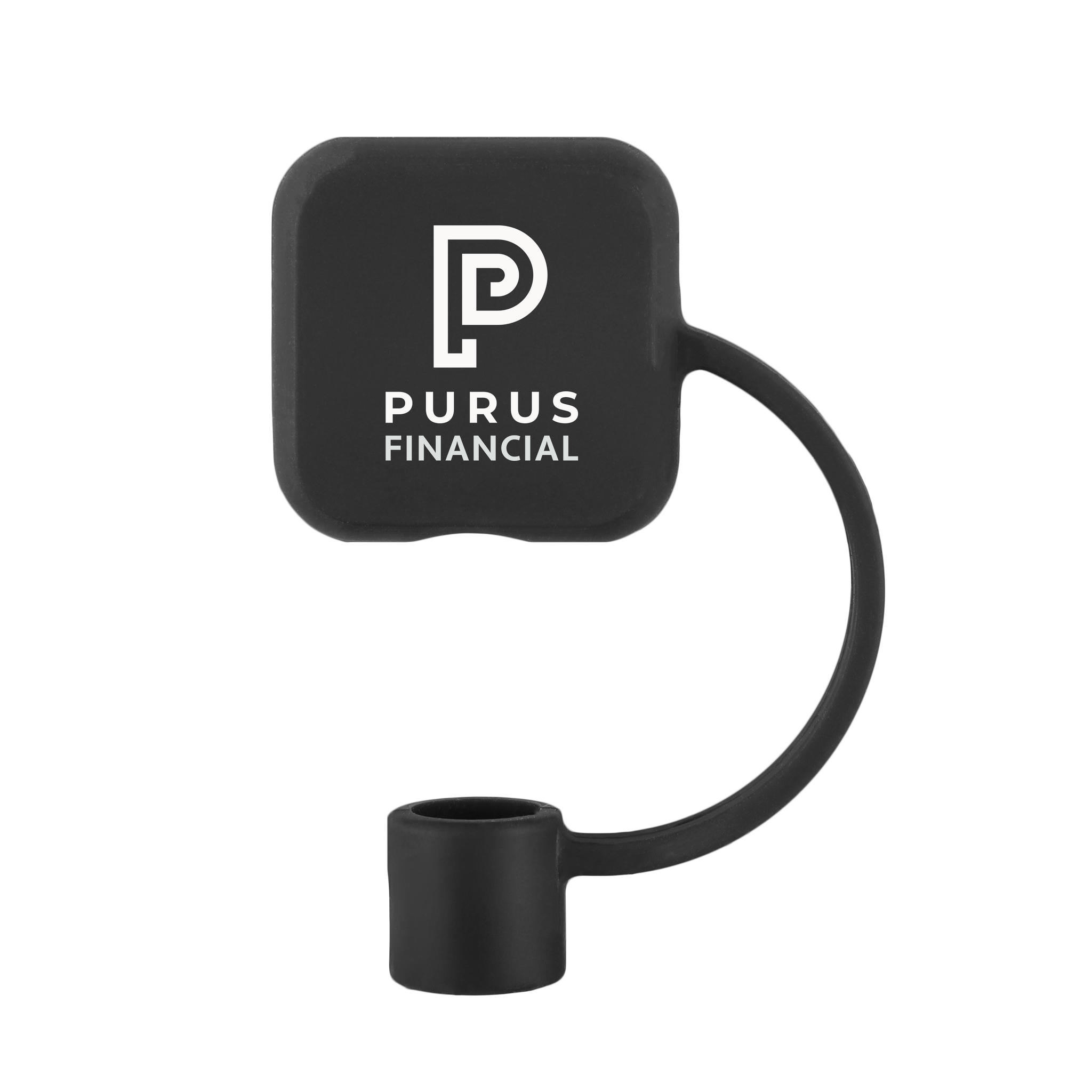 Silicone Straw Topper Square Design - 1.16 x 1.16 in - View 8 - Imprinted Straws & Accessories - product view 7