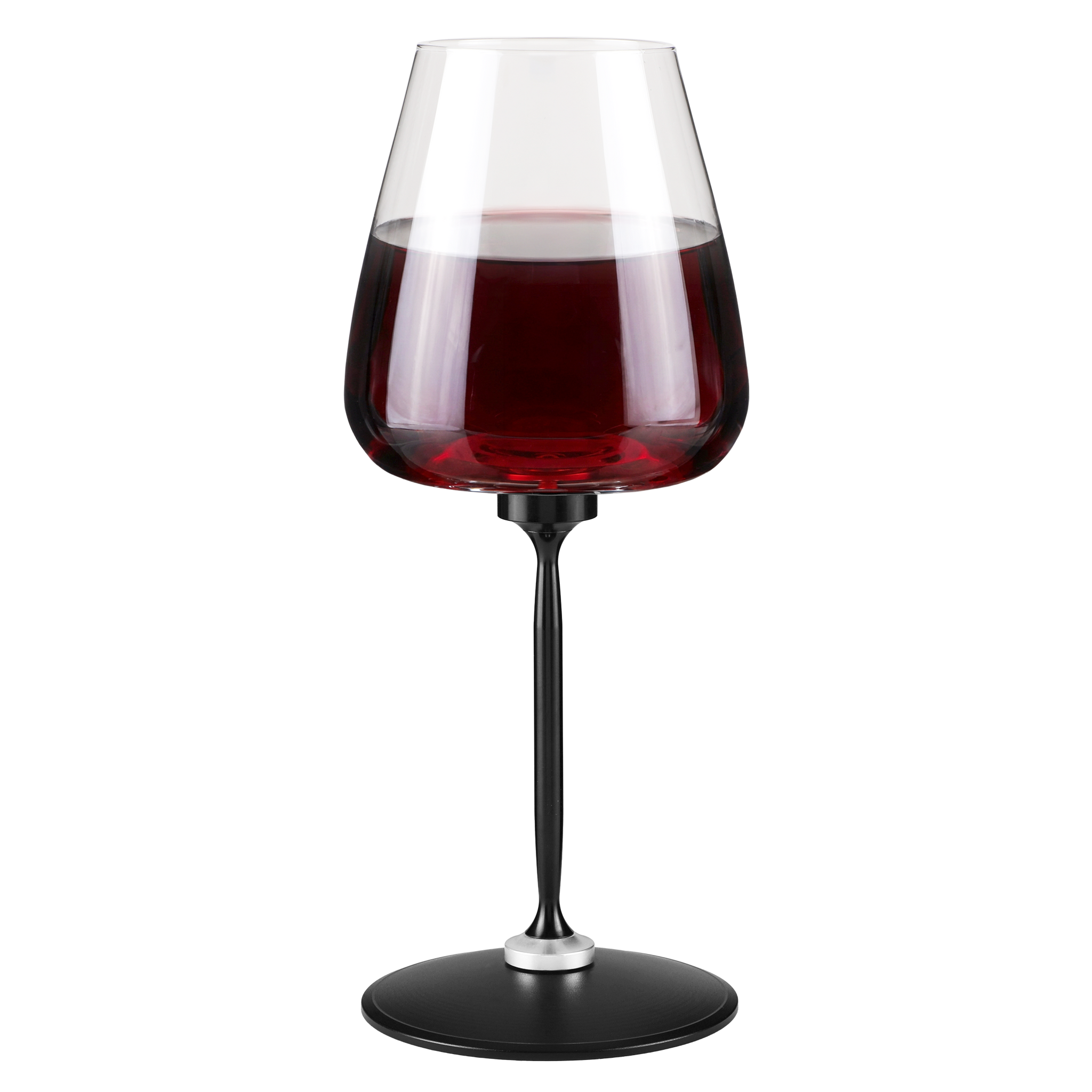 Rotating Wine Glass Stainless Steel Aerating - 9 x 3.75 in Blank - Branded Wine & Bar Glasses Before Logo - blank view 3