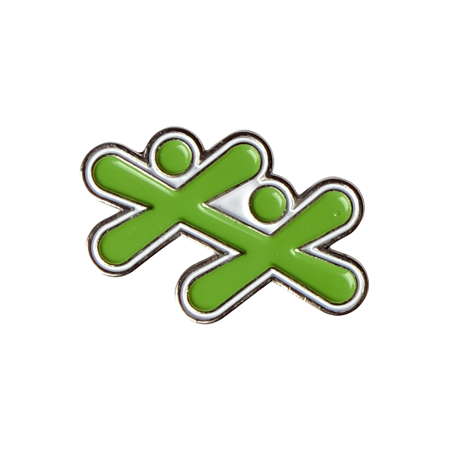 Soft Enamel Lapel Pin Iron Die Struck Large - 0.75 x 0.75 in - View 1 - Bulk Custom Lapel Pins - product view 2