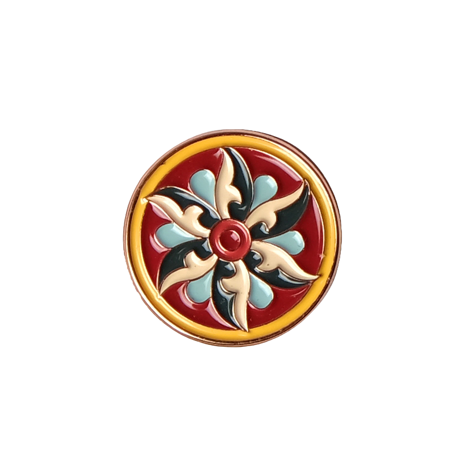 Soft Enamel Lapel Pin Iron Die Struck Large - 0.75 x 0.75 in - View 7 - Imprinted Lapel Pins - product view 8