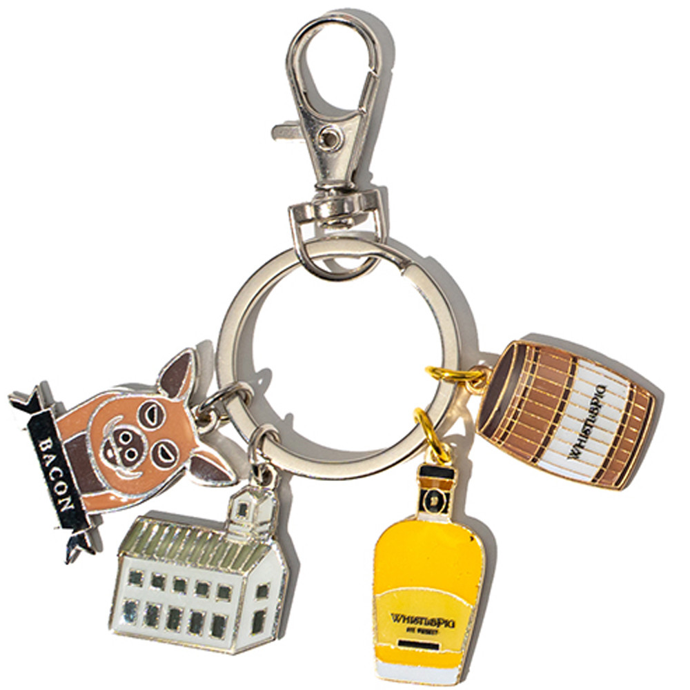 Diestruck Charm Keychain - 4 Charms - View 1 - Imprinted Keychains - product view 2