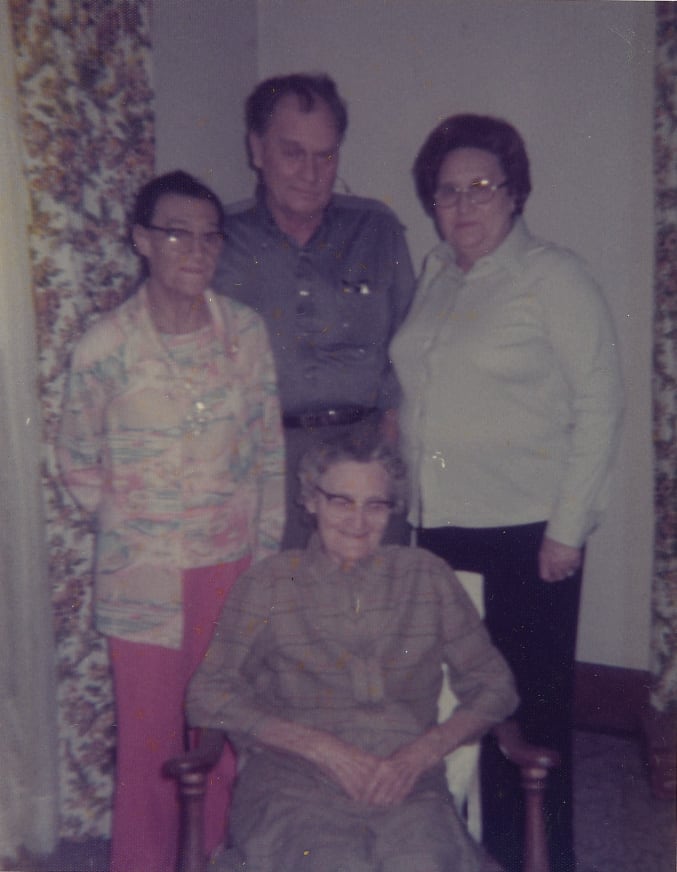 Reba Fox, Frank Beaubien, Eva
 Hawk (LTR) and Elizabeth
 Beaubien (Sitting)