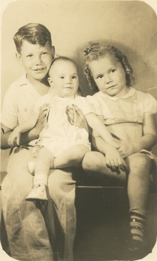 Gerald “Jerry” Fox, Dorthy May Fox
 and Frances Fox Carter (LTR)