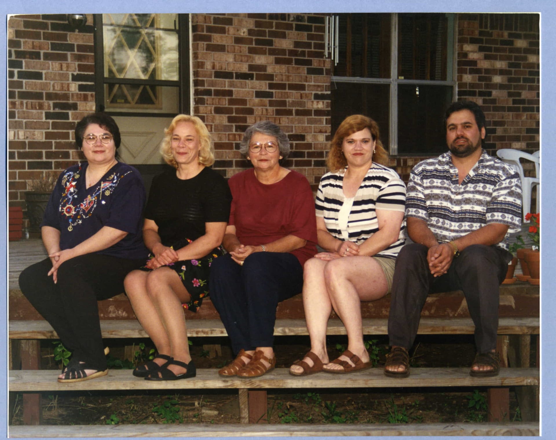 Dana Dickson, Carol Roberts,
 Ruby Bruno Withrow, Cathy
 Schunemann, Mark
 Withrow (LTR)