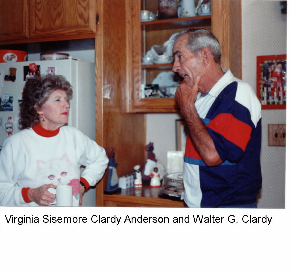 Virginia Sisemore Clardy
 Anderson and Walter G.
 Clardy (LTR)