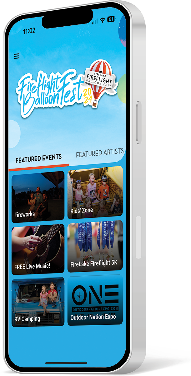 a mockup of the mobile app