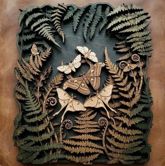 Botanical Fern Wooden Wall Decor