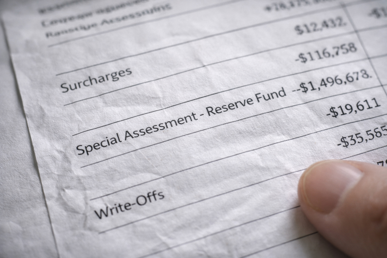 Building financial documents