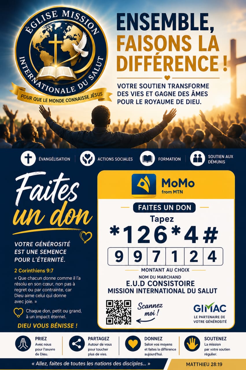 Faire un don — Soutenir la vision