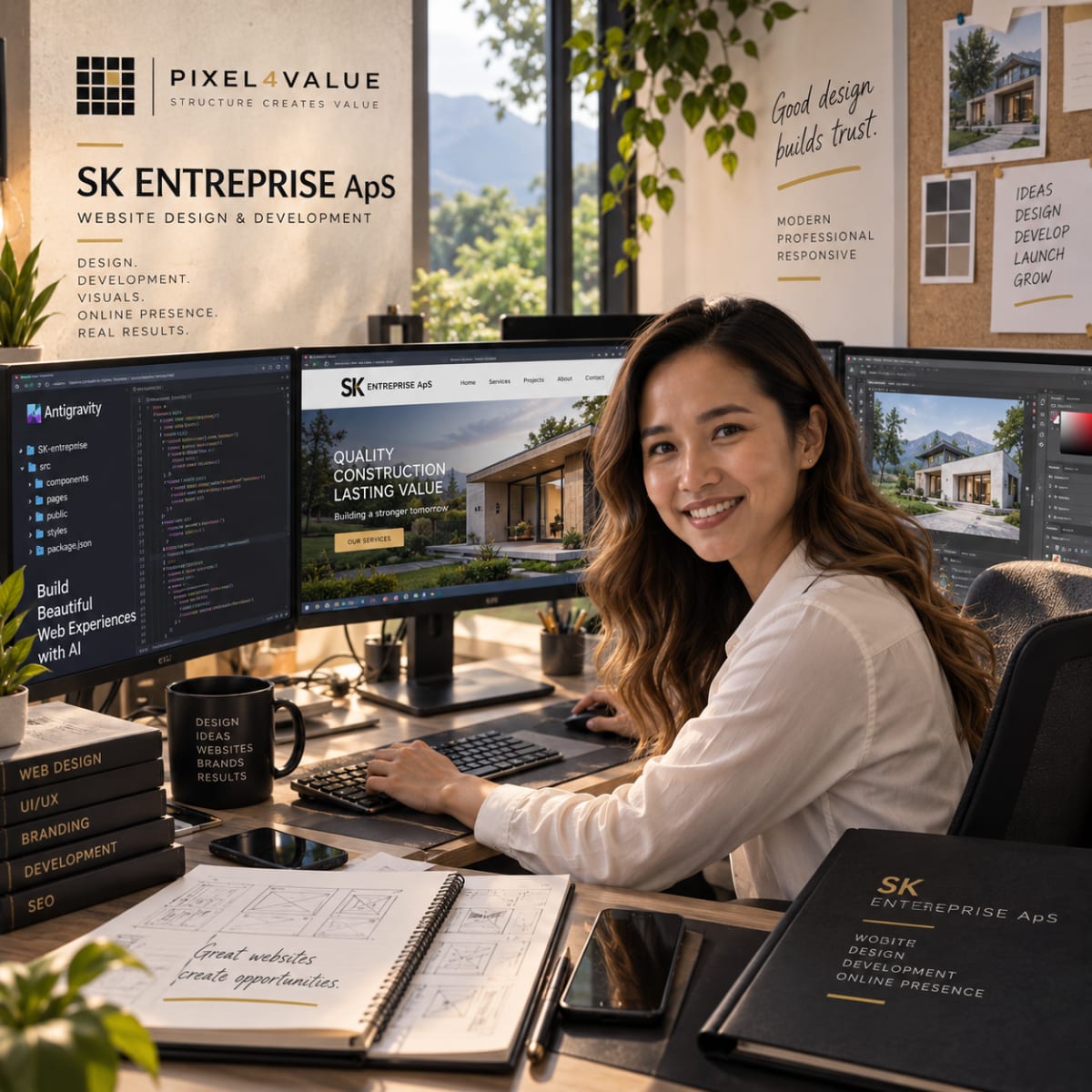 SK Entreprise digital presence and brand identity