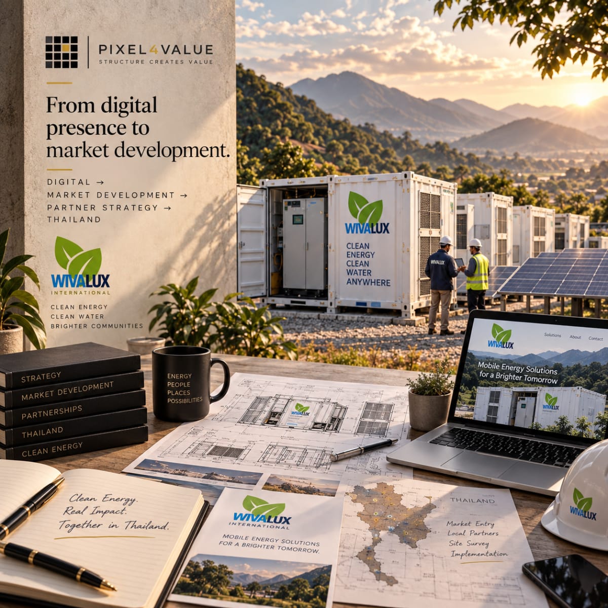 WivaLux digital presence and Thai market development