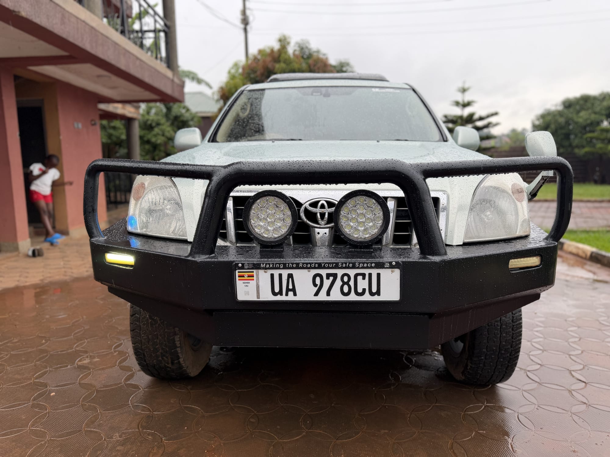 Sky blue 2008 Toyota Land Cruiser Prado Tx