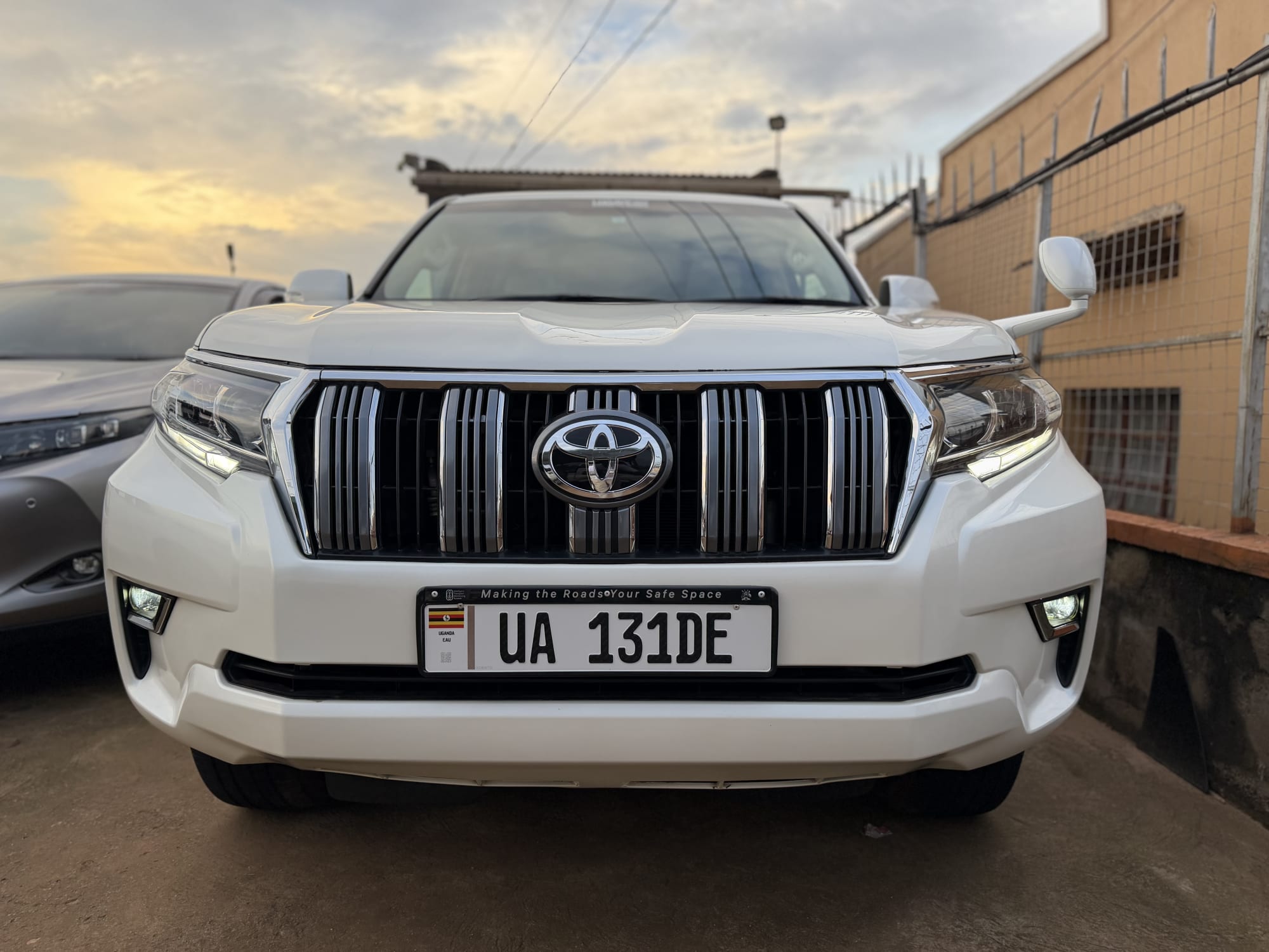 Pearl white 2018 Toyota Land Cruiser Prado Tx