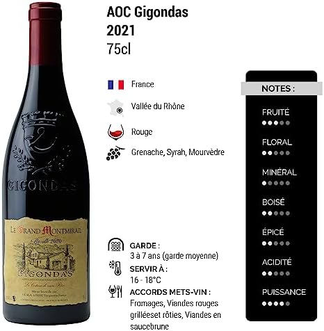 Vue 2 de Gigondas Rouge Domaine Du