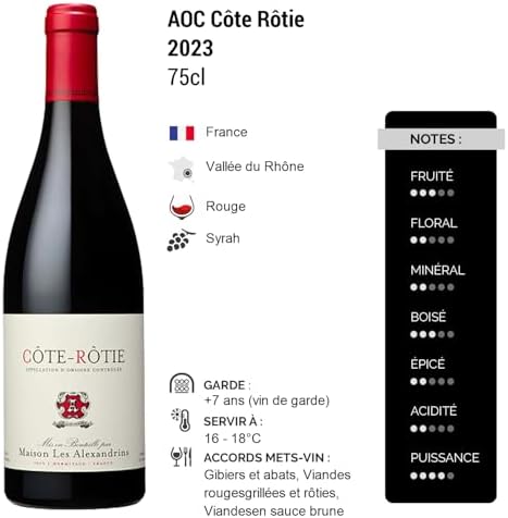 Vue 2 de Cote Rotie Rouge Maison