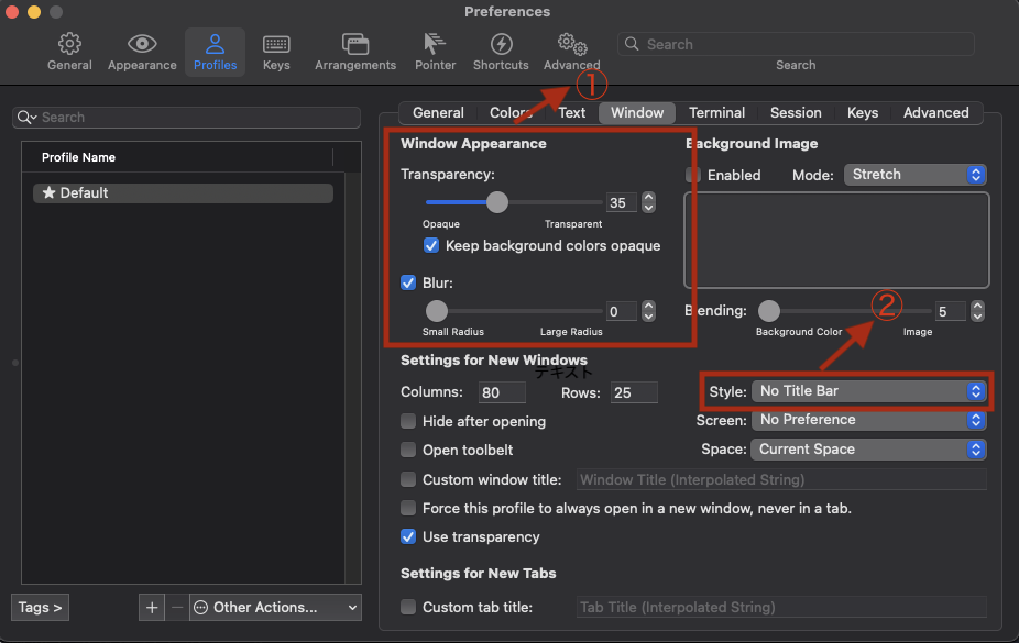 iterm window