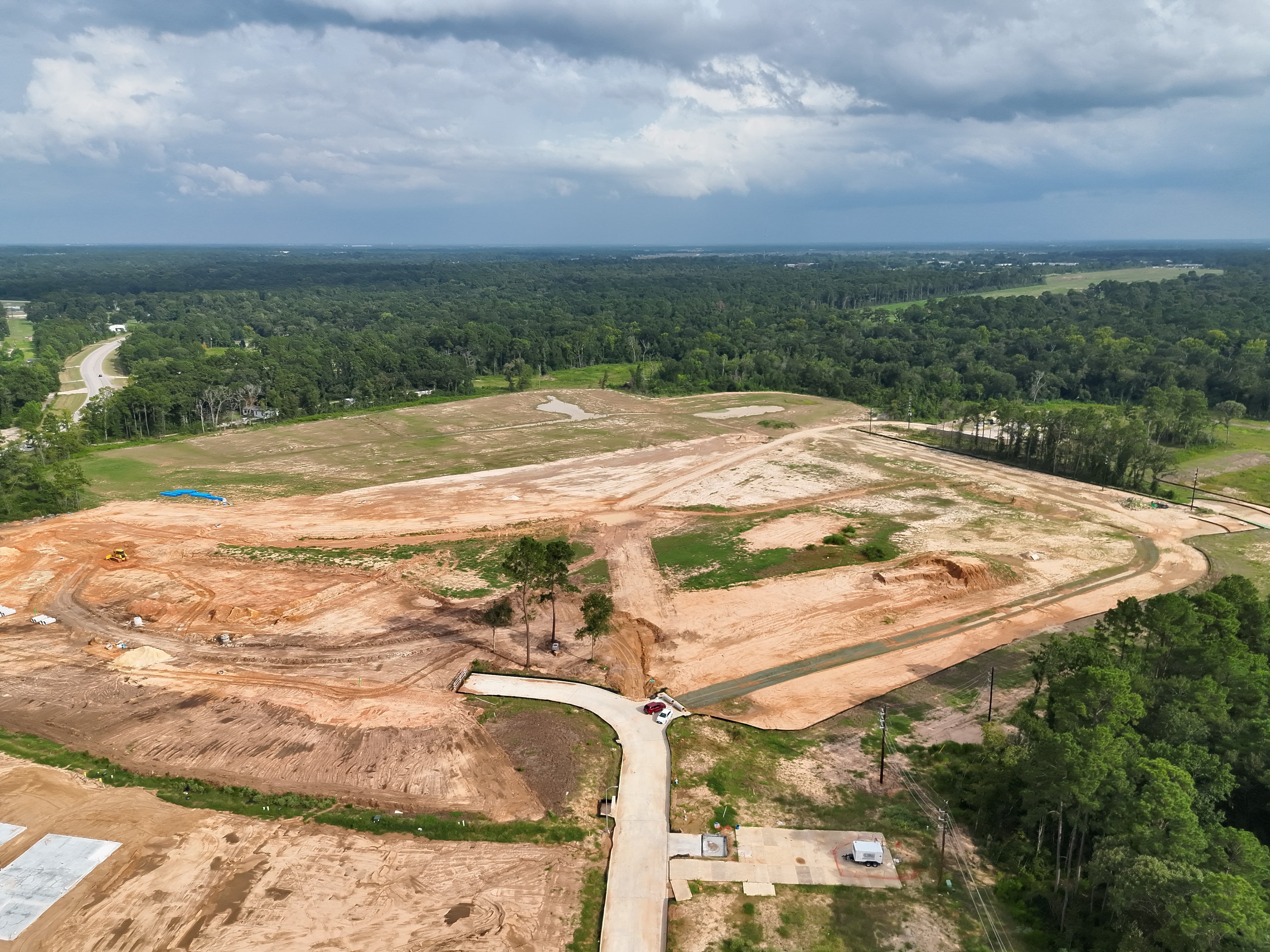 Orthomosaic overview of 65-acre neighborhood development