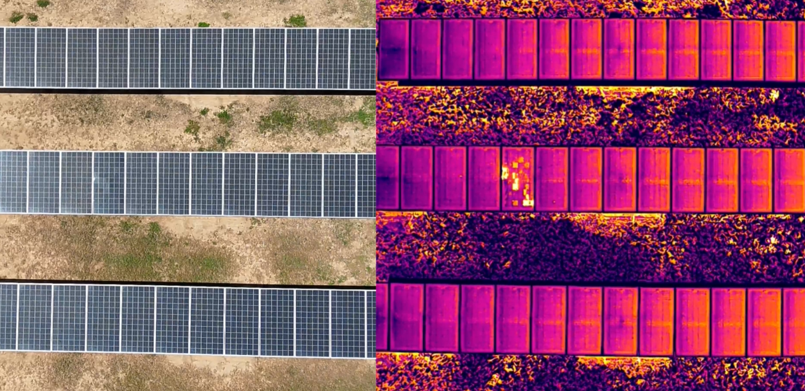Thermal hotspot on a PV module
