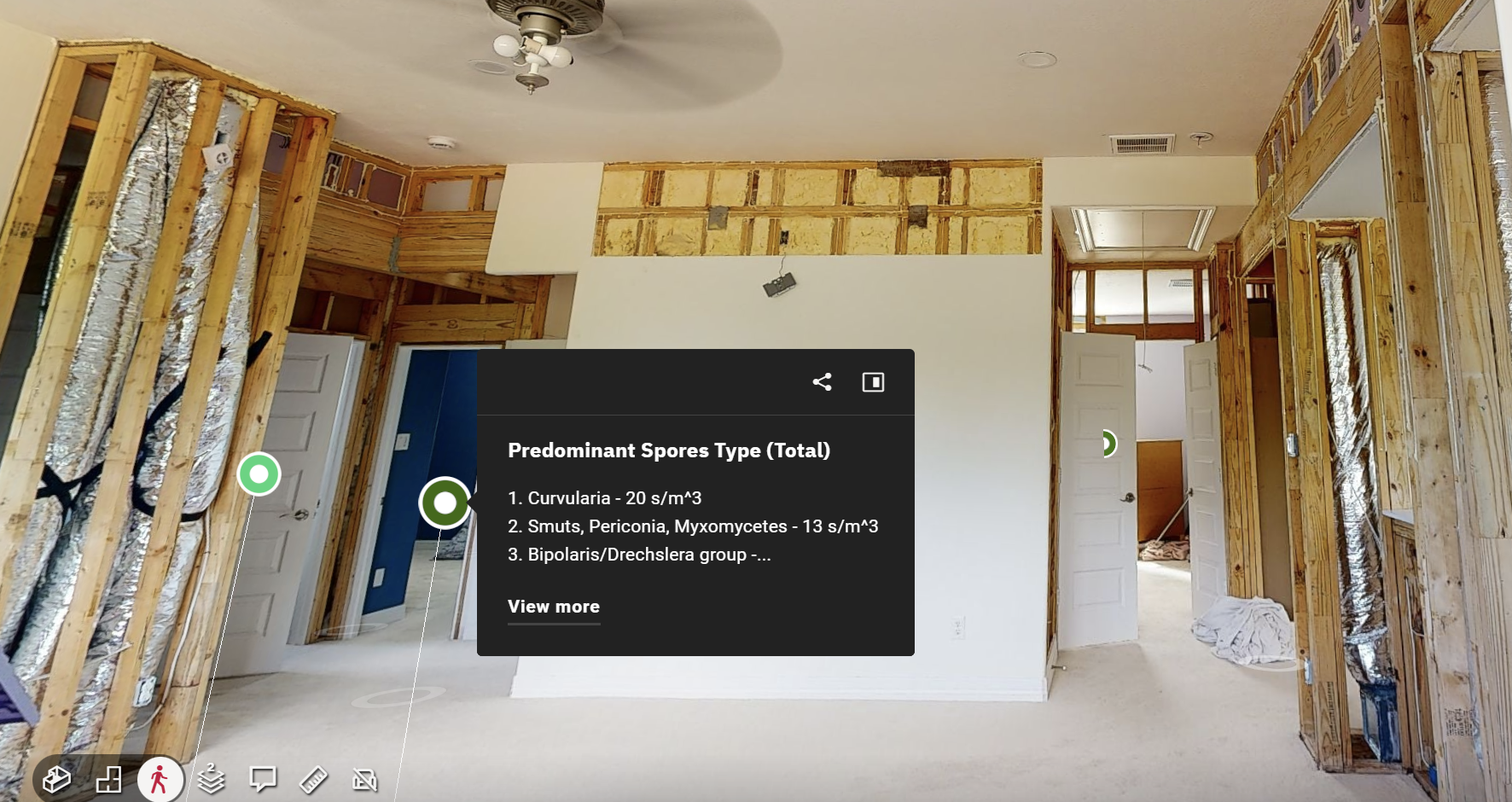 Example screenshot representing how site conditions can change after remediation or repairs