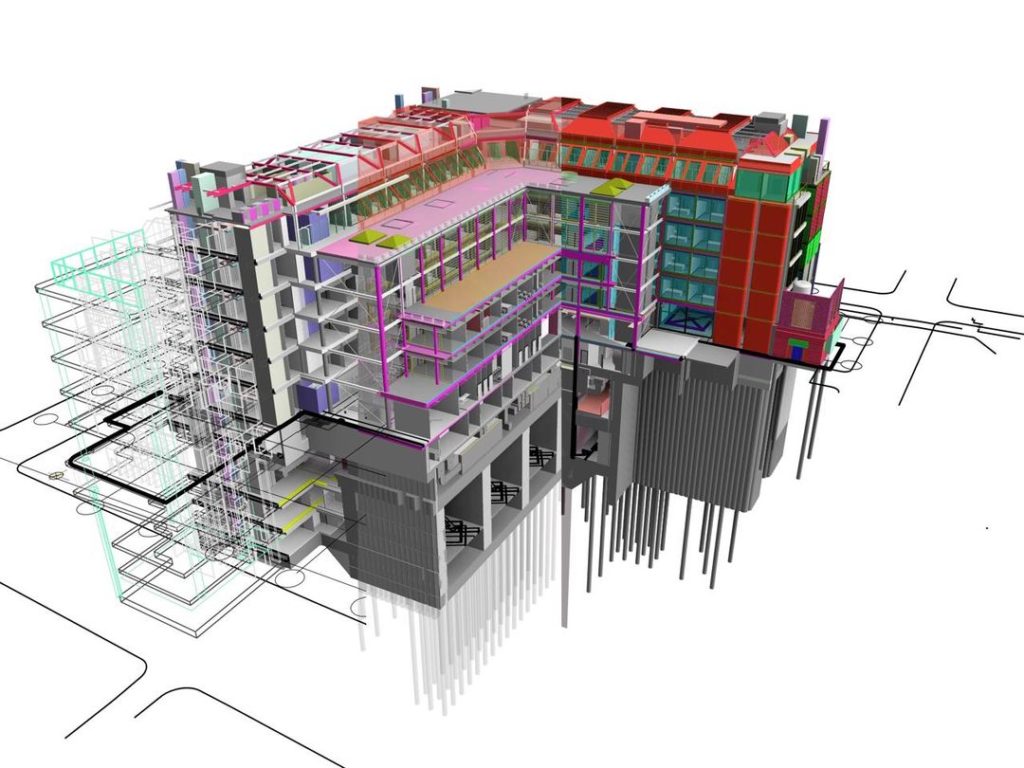 Commercial interior digital twin or 3D scan overview