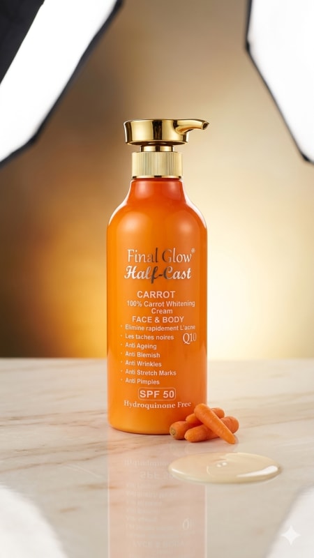 Final Glow Half-Cast Carrot 100% Carrot Whitening Cream