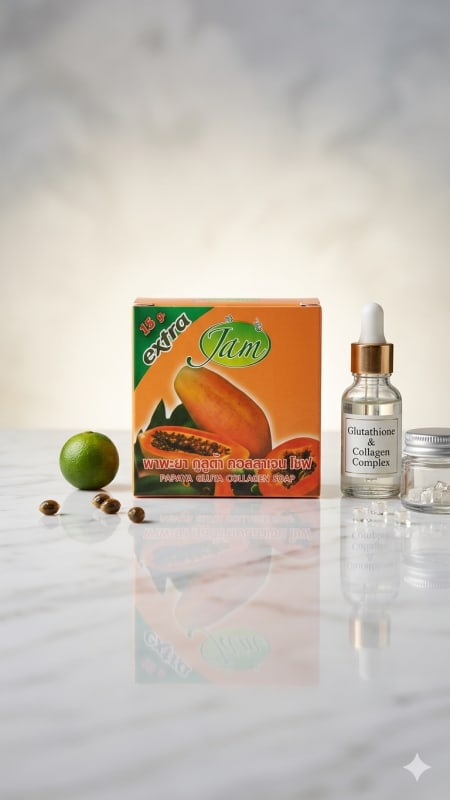 Jam Extra Papaya Gluta Collagen Soap