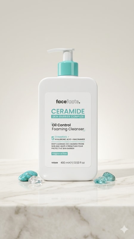 Face Facts Ceramide Skin Barrier Complex Oil Control Foaming Cleanser